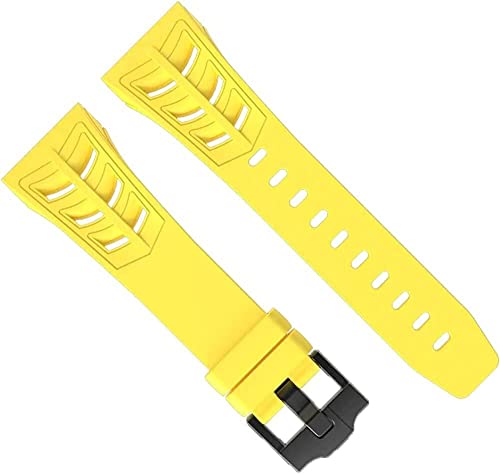 Boîtier carbone Apple Watch 8 7 45 mm avec bracelet caoutchouc fluoré