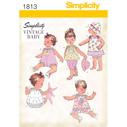 Simplicity 1813 Vintage Fashion Baby's Hat,...
