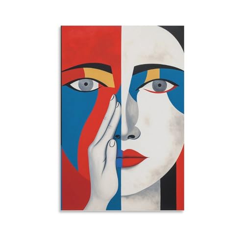 Toile murale visage 60x90cm résout le problème des murs vides