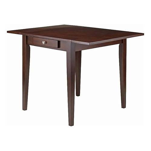 Winsome Hamilton Double Drop Leaf Dining Table with Drawer, for