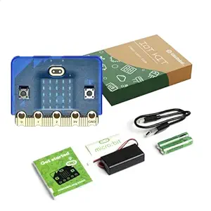 Microbit V2 Starter Kit, Official BBC Micro:bit Version, Built-in Speaker and Microphone. Support AI and Machine Learning