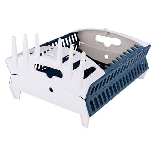 Coghlan’s Snapfold™ Dish Rack – Portable Camp Kitchen Organizer, Space-Saving Foldable Dish Drying Rack with Dish and Utensil Slots, Drinkware Holder, for Camping, RVs, and Travel