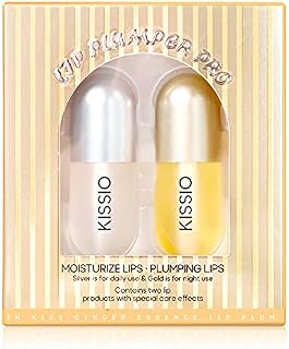 KISSIO Lip Plumper,2 PCS Natural Lip Plumper,Lip Enhancer, Natural Plumping Lip Serum, Lip Plumping Balm,Derol Lip Plumper Pro,Hydrated Beauty Lips 5.5ml, Day And Night