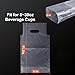 Elyfree Drink Carrier for Delivery, Clear Cup Carrier with Handle for Drink Cups/Coffee/Tea/Juice, Plastic Bags for Drinks, Portable Take Out Bags for Coffee Shop/Restaurant/Bar (1 cup, 100 Pack)