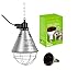 Kerbl Kit lampe à rayons infrarouge 250 W + réflecteur porte-lampe avec grille de protection, chaîne de fixation et câble de 2,5 m