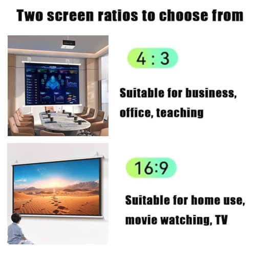 Pantalla para proyector 72 pulgadas 16:9/4:3 HD miniatura 5