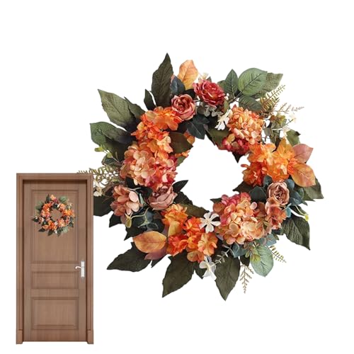 Couronnes d'automne pour porte avec guirlandes Thanksgiving et Halloween - 2