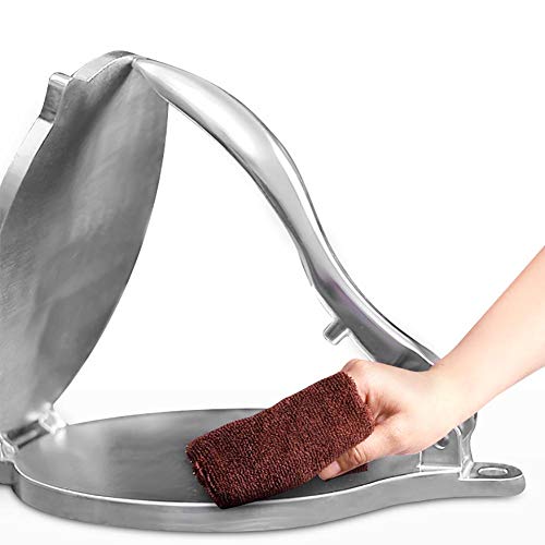 HEYJUDY Non-Stick 8 Inch Flour Corn Tortilla Press Maker, Aluminium Foldable Corn Dough Press Machine Coated Flat Bread Press Makers Easy Cleaning for Restaurant Kitchen