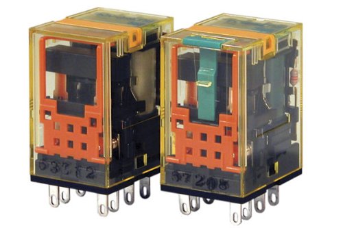 IDEC RU2S-C-A24 2 Poles DPDT, 24 VAC Coil Voltage, 50/60 HZ, NO Latching Lever, Plug in Terminal, RU Series, Universal Relay