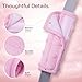 Pro Goleem Car Seat Strap Covers for Babies Girl Soft Car Seat Strap Shoulder Pads for All Car Seats, Stroller, Pushcar, Pink