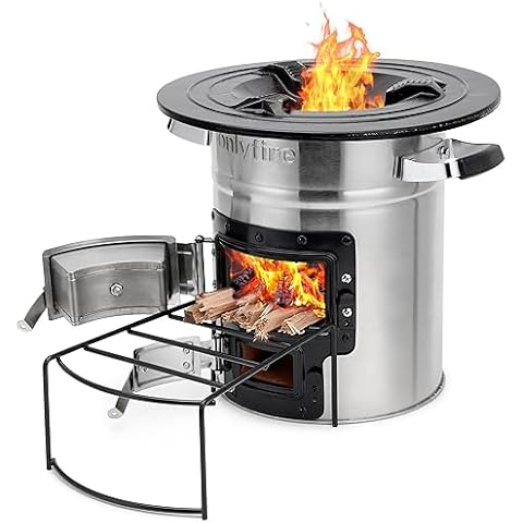 Onlyfire Portable Stainless Steel Rocket Stove Cover