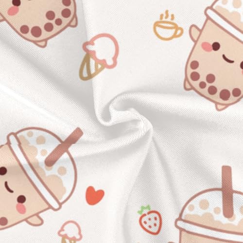 susiyo Boba Bubble Milk Girls One Piece Swimsuits Quick Dry Swimwear Bathing Suit for Beach 3-10 T3