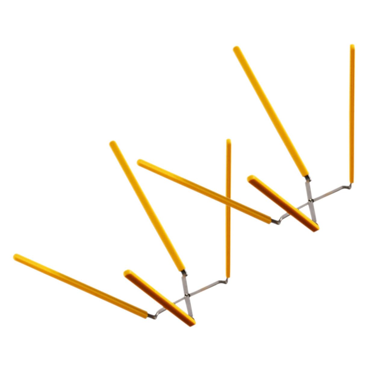 Alipis Rejilla para Enfriar Pasteles de Chifón de Acero Inoxidable y Silicona, Diseño Plegable de 4 Patas Antideslizante, Paquete de 2 Soportes para Hornear