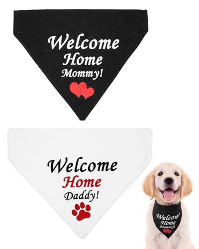 PET SHOW 2�p�b�N Welcome Home Daddy Mommy Dog �o���_�i ���^�� ��^���p ���o�[�V�u�� �X���b�v�I�� �r�u �z���C�g �u���b�N ����\ �X�J�[�t �X���C�h�I�� �J���[ �A�N�Z�T���[ �j�̎q ���̎q �� �y�b�g�J���[