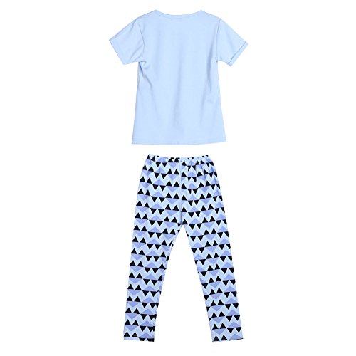 Diamondo Infantil Meninas Letra Impressão Camisetas Calças Leggings Roupas Roupa (Idade (Ano): 3-4Y)