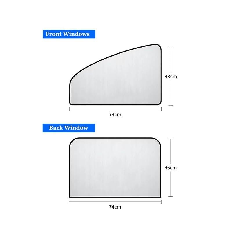 Tendine parasole magnetiche per finestrini laterali e posteriori Per Opel Adam protezione termica privacy Tendine