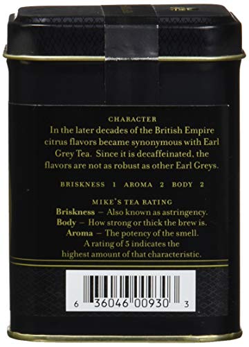 Decaffeinated Earl Grey, Loose tea in 4 Ounce tin - Thumbnail 3