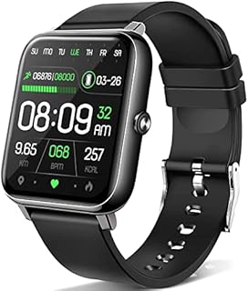 ANCwear Smart Watch, 1.69" Touch Screen Running Watch with Pedometer, Blood Pressure and Heart Rate Monitor, IP68 Waterproof Smartwatch for Men Women Ladies, Compatible Android iPhone Smartphone