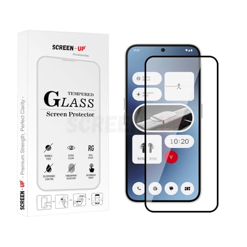 Image of ScreenUp Tempered Glass For Nothing Phone 2A / Nothing Phone 2A Plus - Ultra Clear, 9H Scratch Resistant, Full Coverage, Easy Install Screen Protector