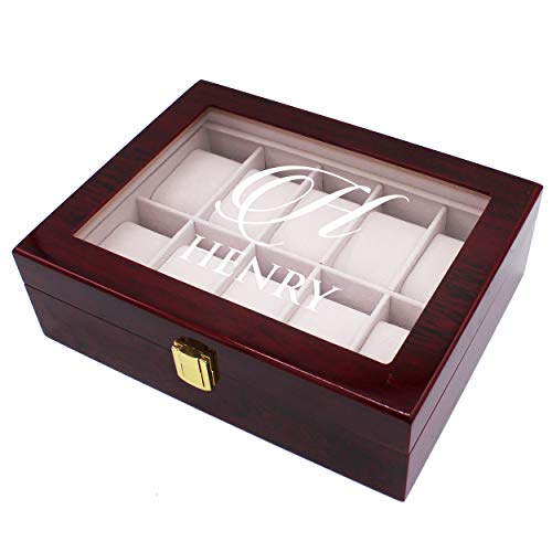 Engraved Watch Box Rosewood