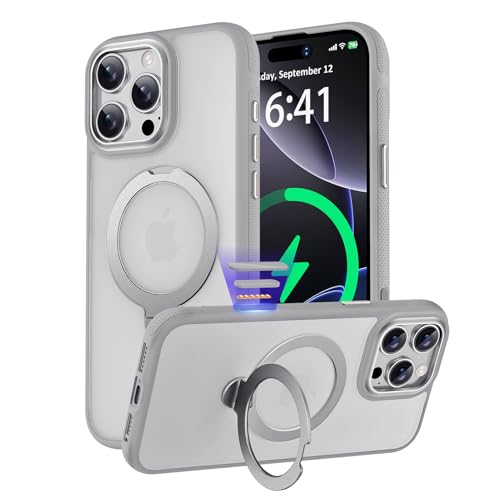 KISECASE yJRg[Jo[ {^یE360x]X^h ziPhone 16 Pro p P[X magsafeΉ CX[d CO }Olbg h~ ϏՌ ϋv ΂ݖh~ ~ ی h~ O