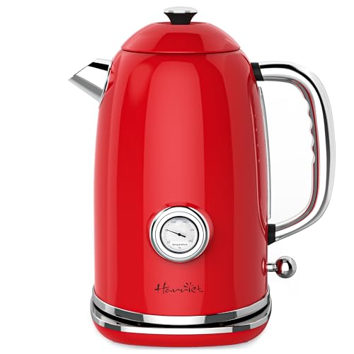 Electric Kettle, 1.8L Hot Water Boiler Electric with Thermometer,...