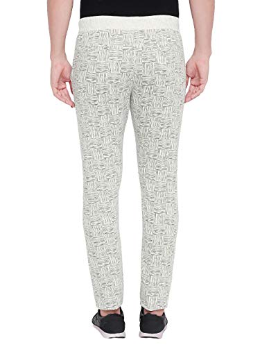 Image of BEEVEE Mens Lt Grey Millange Elasticated Knits Trackpant with Drawstring(Lt Grey Millange;M)