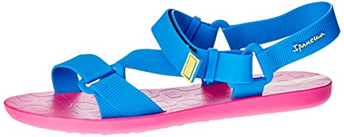 Sandália Hit Papete, Ipanema, Feminino, Rosa/Azul, 37