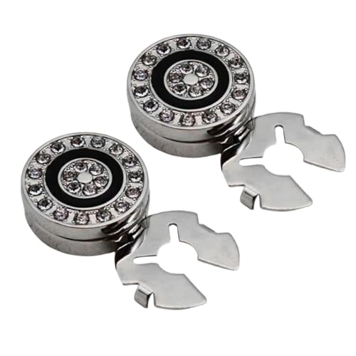 Image of 10pcs Brass Round Cuff Button Cover Cuff Links for Wedding Formal Shirt Mens Formal Button Covers Imitation Cufflinks