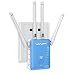 AC1200 Dual Band WiFi Range Extender - Wavlink Wireless Repeater Signal Booster/Access Point/Router with 2 Ethernet Port/External Antenna-Updated Version