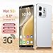 Unlocked 3G Cheap Mobile Phone with 5.0 inch HD Screen, 3500mAh Big Battery, 16GB ROM Android 9.0 Dual SIM Dual Standby, Support WiFi/Bluetooth/Face ID (White)