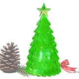 Generico Natalizie - Mini LED a pilas, lámpara nocturna para árbol de Navidad, decoración blanca cálida para decoración navideña | Estante para escritorio, mesa de salón, dormitorio