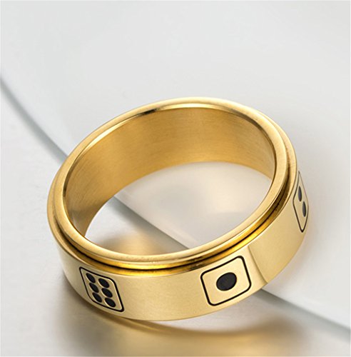 HIJONES Anello da Uomo in Acciaio Inossidabile con...