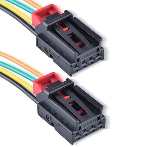 Image of Pair of Pre-wired 4 Pin Tail Light Lamp Connector Repair Plug, Rear Tail Light Connector Replacement for VW, AUDI, SEAT, SKODA 7N0972704