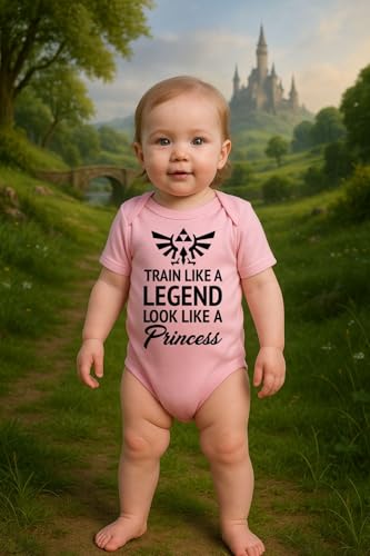 Brain Juice Tees Train Like A Legend Look Like A Princess Baby One Piece2