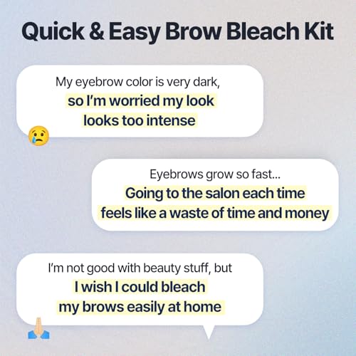 Image of COSNORI Easy Brow Tone Changer - Gentle Lightening Formula for Soft, Natural Look - Brow Bleach Kit, Easy At-Home Application, Quick Results in 2-3 Minutes, 5 Applications