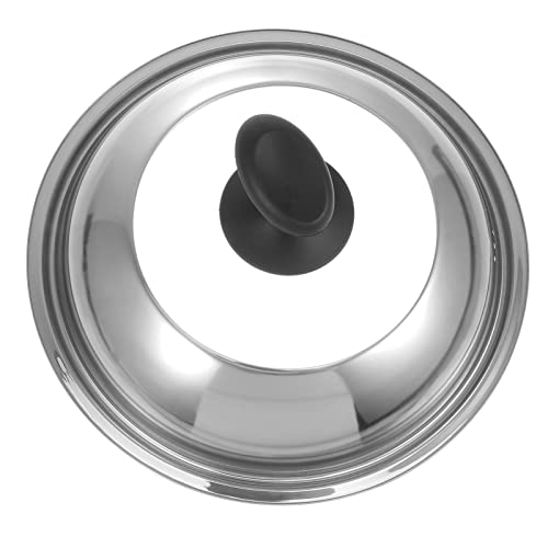 Kichvoe Stainless Steel Cookware Metal Screen Stainless Steel Universal Lid For, Frying Pan Cover Cast Iron Skillet Lids And Metal Cookware Lids- 12.5Inch Stainless Steel Cookware Metal Screen #TOP1
