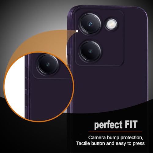 Image of Back Cover for Vivo Y200 Pro 5G / Y300 Plus 5G | Full Camera Protection | Premium Liquid Silicon Case | Flexible Bumper Case for Vivo Y200 Pro 5G / Y300 Plus 5G (Maroon Red)