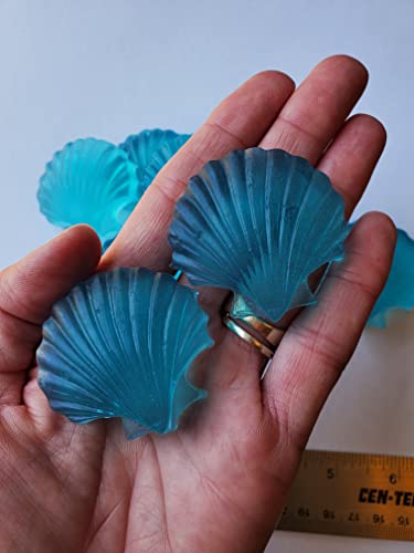 Abb Inc Aqua Seashell Soaps For Nautical Or Beach Theme Bridal Shower, Wedding Or Baby Guest Bath, Dancing Waters Scented Glycerin Soap - Pack Of 20 #TOP3