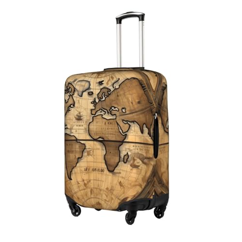 Housse de protection pour valise vintage blanche taille M - 3