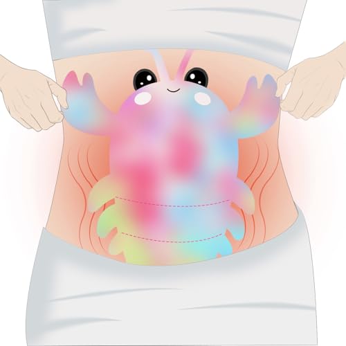 Image of Microwavable Heating Pad for Cramps, Cuddly Warming Pillow, Cute Lobster Plush with Heating Pad (Mullticolor)