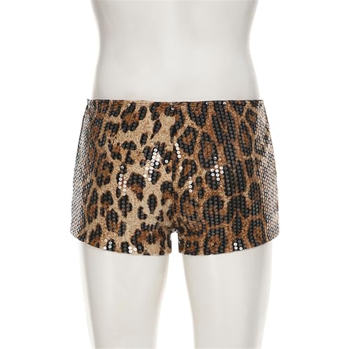 Ensemble top œillets fourrure et short léopard extensible