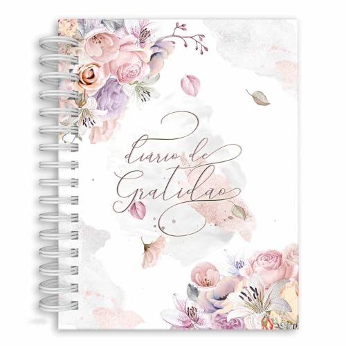 Caderno Diário Da Gratidão - Desafio 120 Dias Passo A Passo (Flor...