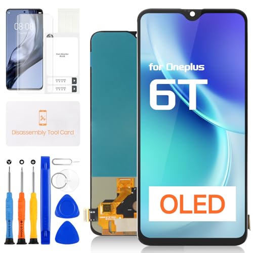 Réparer un écran OnePlus 6T cassé - Vitre tactile OLED avec empreinte digitale fonctionnelle