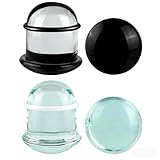 WINSENET Juego de 4 medidores de oreja de vidrio de 3 a 25 mm para medidores de orejas con anillos de goma, kit de estiramiento de oreja de vidrio de una sola llamarada, expansor de oreja, joyería