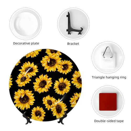 Plato decorativo compacto de porcelana de hueso 10in miniatura 4