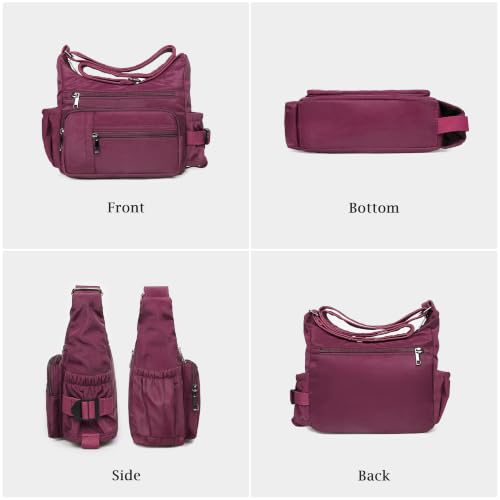 Image of VOLGANIK ROCK Crossbody Bags for Women RFID Lightweight Travel Shoulder Bag Waterproof Nylon purses and handbags Pocketbook