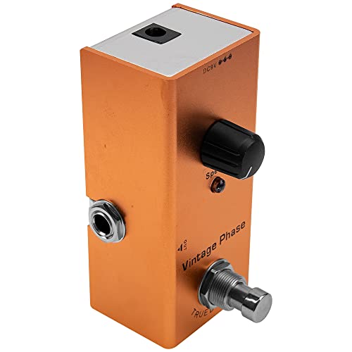 Mini Electric Guitar Effects Pedal Metal Shell DC 9V Adapter Powered True Bypass for Multi Electric Guitar Kit (Vintage Phase) - Les Beatles, Paul McCartney, John Lennon, RIngo Starr, George Harrison Mini Electric Guitar Effects Pedal Metal Shell DC 9V Adapter Powered True Bypass for Multi Electric Guitar Kit (Vintage Phase)