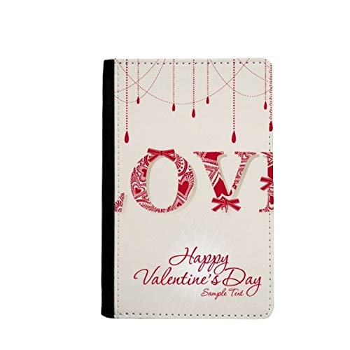 Porte-passeport rouge Love Happy Valentin contre les documents abîmés