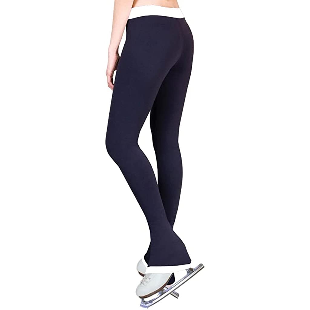 FJL Pattinaggio Artistico Polartec Pile Polare Pantaloni Ragazze Pratica Tute da Allenamento Ghette Termico Compressione Pattinaggio sul Ghiaccio